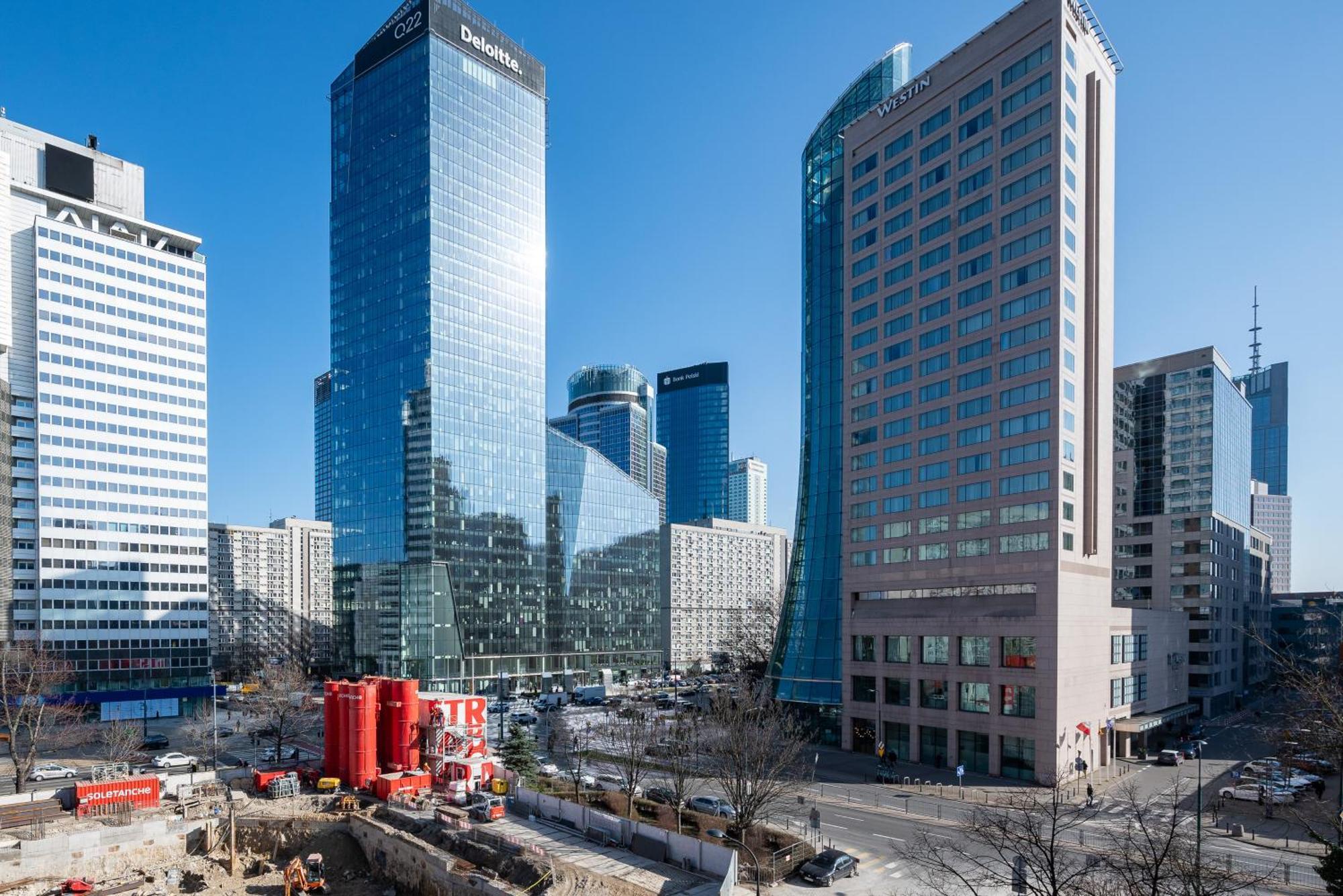 ורשה Grzybowska Blue City Centre Apartment מראה חיצוני תמונה